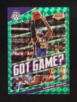 LeBron James 2019-20 Panini Mosaic Got Game? Mosaic Green #7 at PristineAuction.com