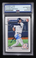 Austin Wells Signed 2020 Topps 1st Bowman Trading Card #BD-56 RC (PSA | Autograph Graded PSA Authentic) at PristineAuction.com