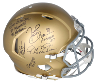 Notre Dame Greats Full-Size Authentic On-Field Speed Helmet Signed By Joe Montana, Tim Brown, Paul Hornung, Dave Casper & Ross Browner with Multiple Inscriptions (Beckett, JSA ,& TriStar) at PristineAuction.com
