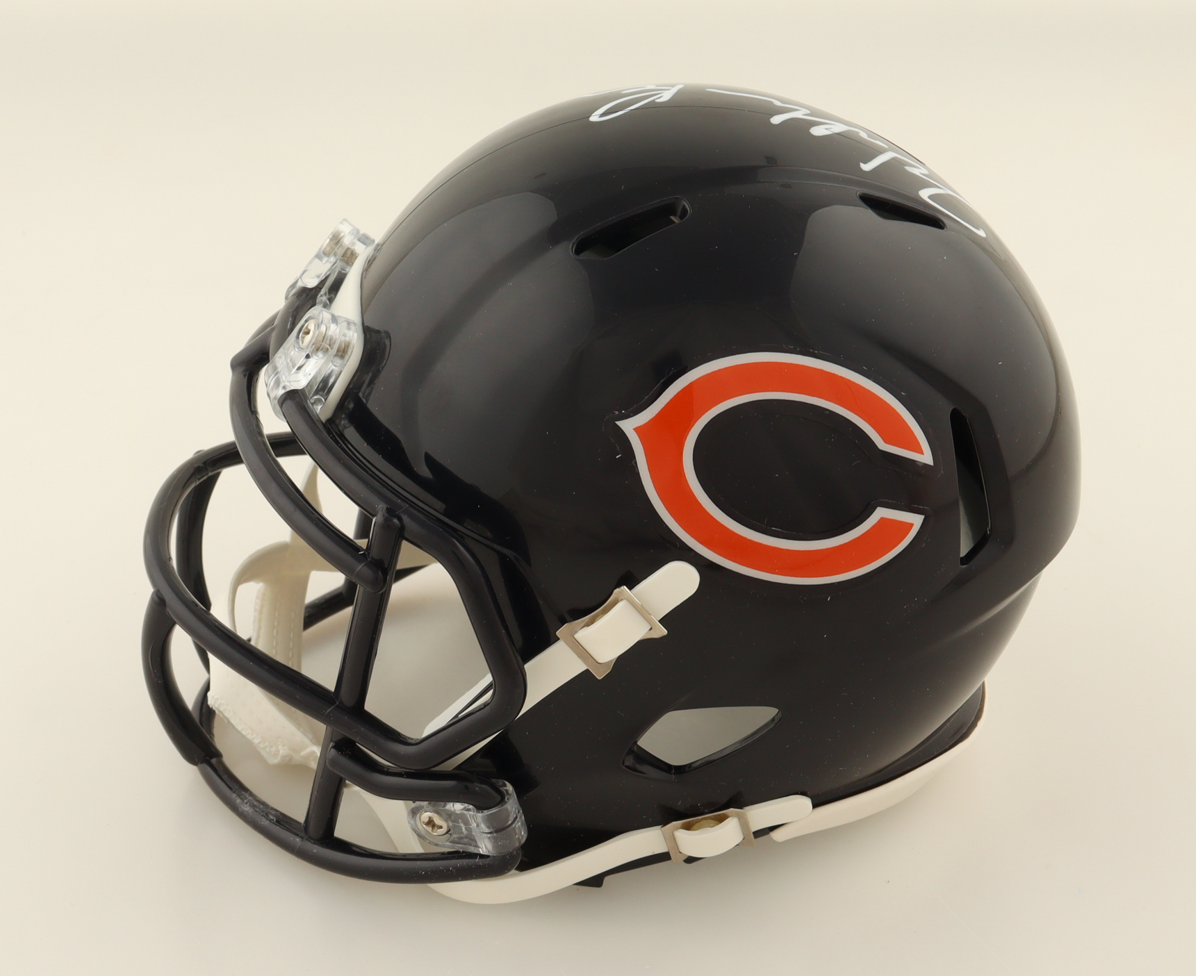 Mike Singletary & William Perry Signed Bears Speed Mini Helmet (JSA) at PristineAuction.com Mike Singletary & William Perry Signed Bears Speed Mini Helmet (JSA) at PristineAuction.com
