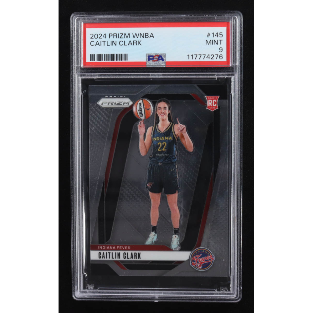 Caitlin Clark 2024 Panini Prizm WNBA #145 RC (PSA 9) at PristineAuction.com