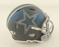 Drew Pearson & Randy White Signed Cowboys Slate Alternate Speed Mini Helmet Inscribed "HOF 94" (JSA) at PristineAuction.com