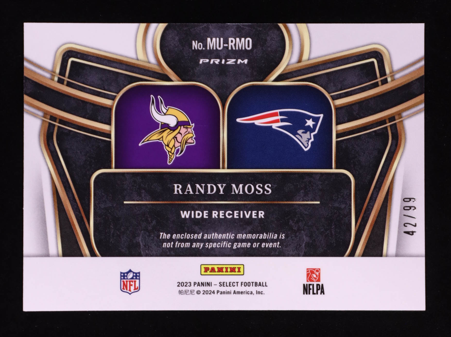 Randy Moss 2022 Select Multiverse #3 Randy Moss 2022 Select Multiverse #3 at PristineAuction.com Randy Moss 2022 Select Multiverse #3 Randy Moss 2022 Select Multiverse #3 at PristineAuction.com