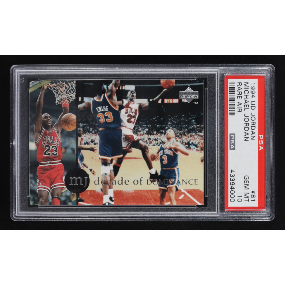 Michael Jordan 1994 Upper Deck Jordan Rare Air #81 (PSA 10) at PristineAuction.com