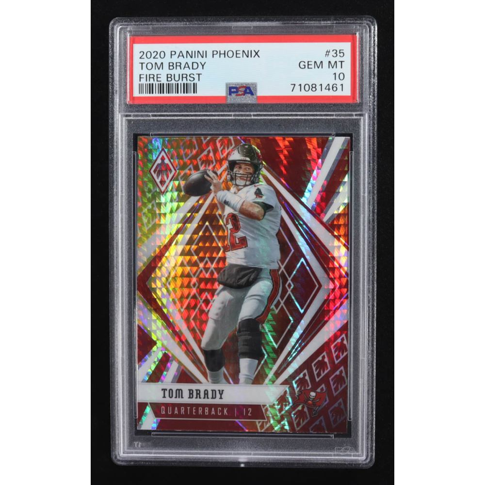 Tom Brady 2020 Panini Phoenix Fire Burst #35 (PSA 10) at PristineAuction.com