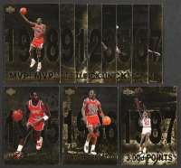Michael Jordan 1998 Upper Deck Michael Jordan Gatorade Jumbo Complete Set of (12) Cards at PristineAuction.com
