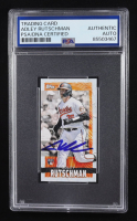 Adley Rutschman Signed 2023 Topps Mini Base Trading Card #MRIP-AR RC (PSA | Autograph Graded PSA Authentic) at PristineAuction.com
