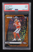 Bo Nix 2024 Panini Prizm Prizms Orange Disco #309 RC (PSA 9) at PristineAuction.com