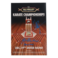 Ralph Macchio & William Zabka Signed "The Karate Kid" 12x18 Poster Inscribed "Danielsan" (ACOA) at PristineAuction.com