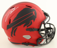 Josh Allen Signed Bills Full-Size Rave Alternate Speed Helmet (Beckett) at PristineAuction.com