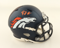 RJ Harvey Signed Broncos Speed Mini Helmet (JSA) at PristineAuction.com