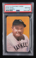 Babe Ruth 1973 Smithsonian Museum Playing Cards #2 / 5 of Hearts (PSA 10) at PristineAuction.com