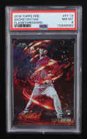 Shohei Ohtani 2018 Topps Fire Flamethrowers #FT13 RC (PSA 8) at PristineAuction.com