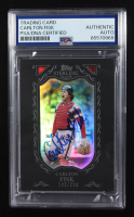 Carlton Fisk Signed 2009 Topps Sterling Trading Card #105 #142/250 (PSA | Autograph Graded PSA Authentic) at PristineAuction.com