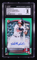 Walker Jenkins 2025 Bowman Prospects Autographs #BPA-WJ Green #99/99 (CGC 8 | Autograph Grade 10) at PristineAuction.com