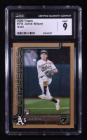 Jacob Wilson 2025 Topps Gold #314 RC #1277/2025 (CGC 9) at PristineAuction.com