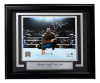 Jey Uso Signed WWE Custom Framed Photo (Fanatics) at PristineAuction.com