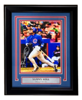 Sammy Sosa Signed Cubs Custom Framed Photo (Beckett) at PristineAuction.com