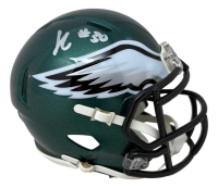 Jihaad Campbell Signed Eagles Speed Mini Helmet (Beckett) at PristineAuction.com
