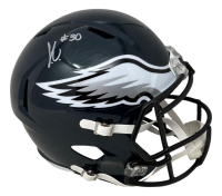 Jihaad Campbell Signed Eagles Full-Size Alternate Speed Helmet (Beckett) at PristineAuction.com