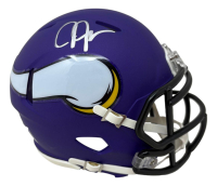 Justin Jefferson Signed Vikings Speed Mini Helmet (Beckett) at PristineAuction.com