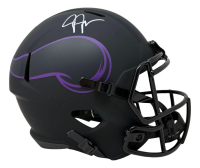 Justin Jefferson Signed Vikings Full-Size Eclipse Alternate Speed Helmet (Beckett) at PristineAuction.com