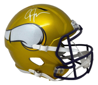 Justin Jefferson Signed Vikings Full-Size Flash Alternate Speed Helmet (Beckett) at PristineAuction.com