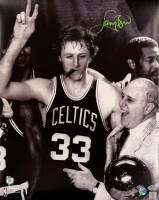 Larry Bird Signed Celtics 16x20 Photo (PSA & Bird) at PristineAuction.com