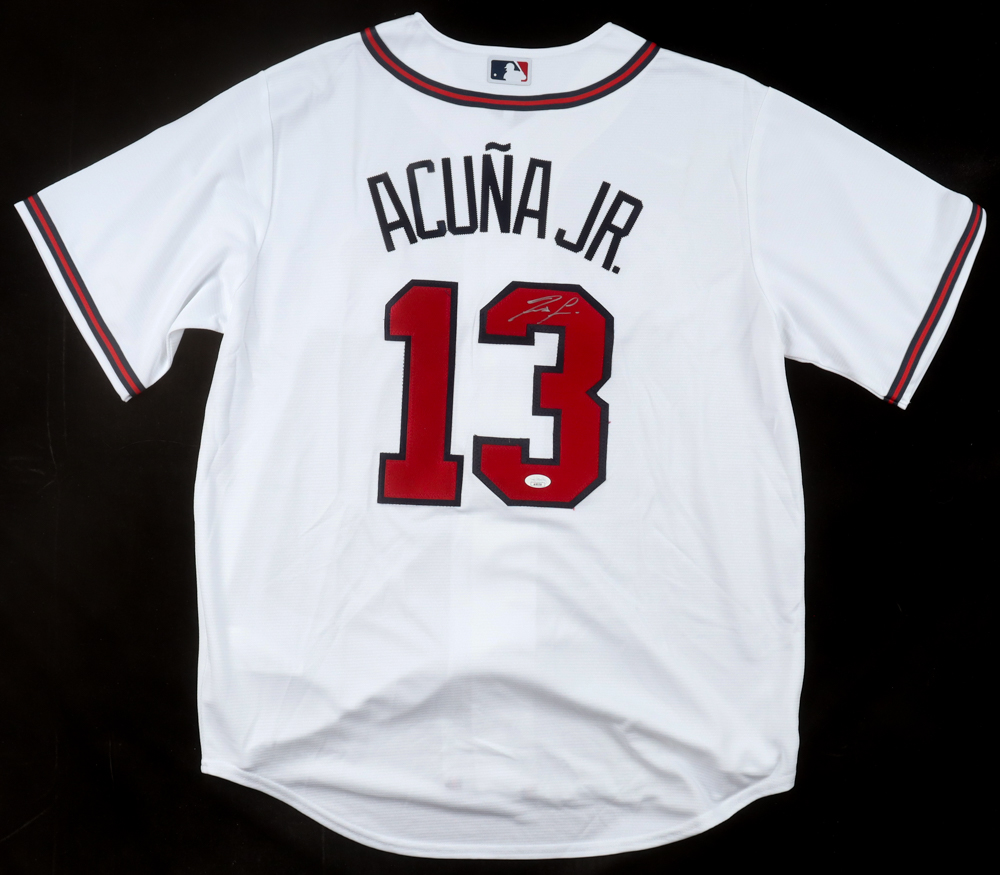 Ronald Acuna Jr. Signed Braves Nike Authentic Jersey (JSA) at PristineAuction.com Ronald Acuna Jr. Signed Braves Nike Authentic Jersey (JSA) at PristineAuction.com