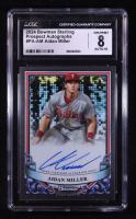 Aidan Miller 2024 Bowman Topps Sterling Prospect Autographs #PA-AM RC (CGC 8 | Autograph Grade 10) at PristineAuction.com