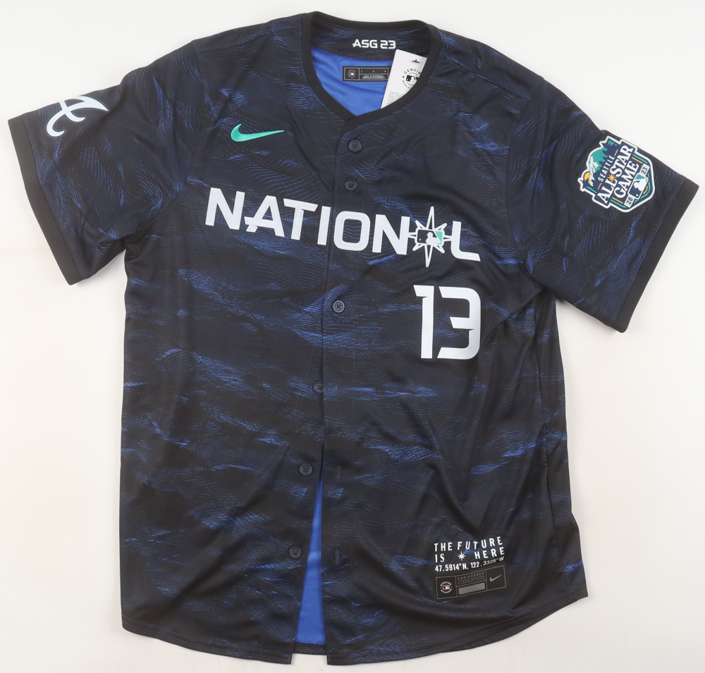 Ronald Acuna Jr. Signed 2023 All Star Game Nike Authentic Jersey (JSA) at PristineAuction.com Ronald Acuna Jr. Signed 2023 All Star Game Nike Authentic Jersey (JSA) at PristineAuction.com