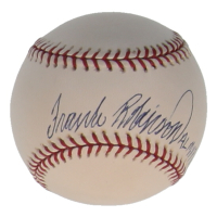 Frank Robinson Signed OML Baseball Inscribed "AL MVP 66" (JSA) at PristineAuction.com