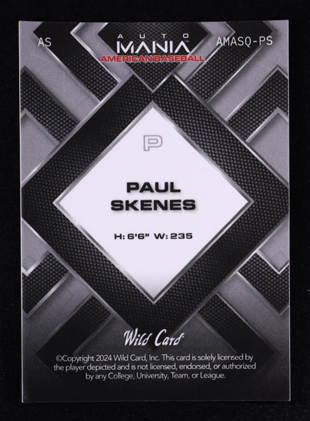 Paul Skenes 2024 Wild Card Automania American Flag Silver Hyper #AMASQPS RC #1/35 at PristineAuction.com Paul Skenes 2024 Wild Card Automania American Flag Silver Hyper #AMASQPS RC #1/35 at PristineAuction.com