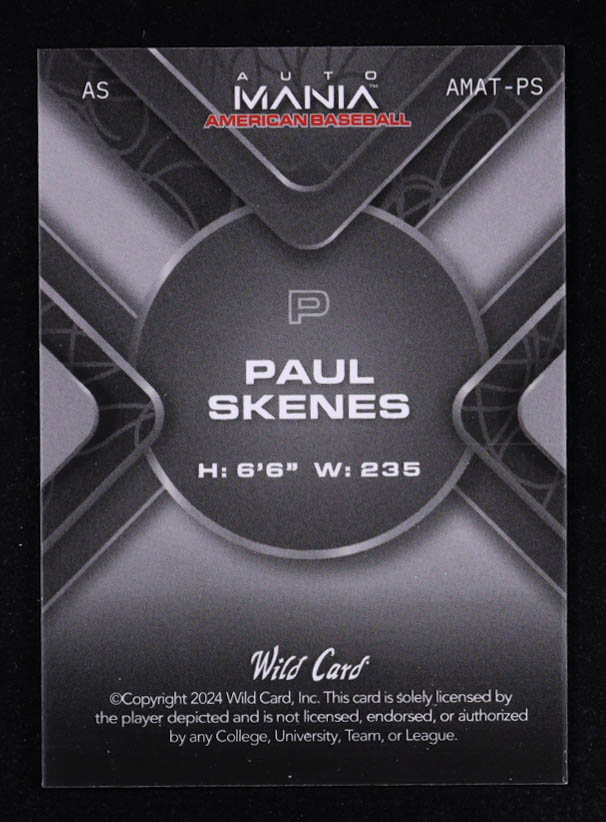 Paul Skenes 2024 Wild Card Automania Fireworks Blue No Huddle #AMATPS RC #1/1 at PristineAuction.com Paul Skenes 2024 Wild Card Automania Fireworks Blue No Huddle #AMATPS RC #1/1 at PristineAuction.com