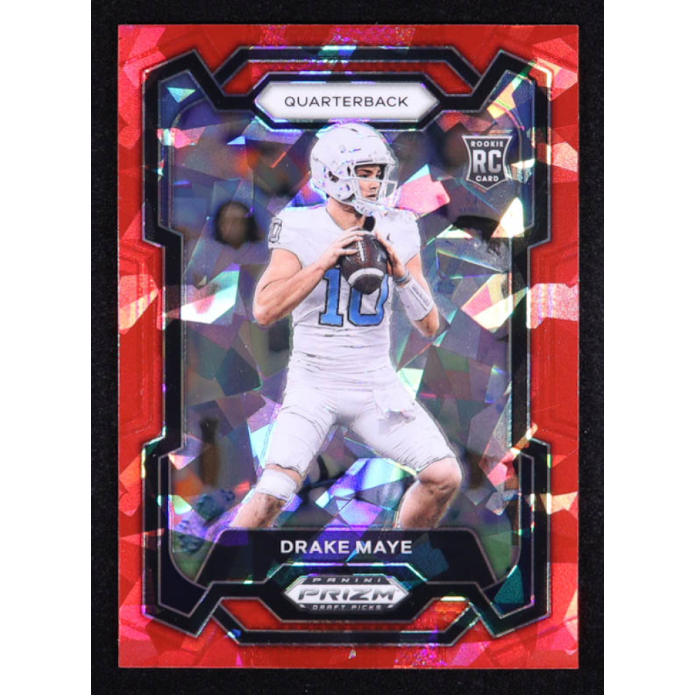 Drake Maye 2024 Panini Prizm Draft Picks Prizms Red Ice #103 RC at PristineAuction.com Drake Maye 2024 Panini Prizm Draft Picks Prizms Red Ice #103 RC at PristineAuction.com