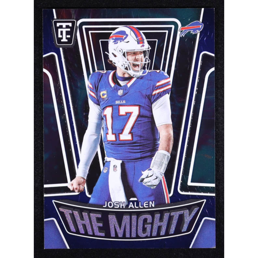 Josh Allen 2024 Totally Certified The Mighty Mirror Blue #8 #129/199 at PristineAuction.com