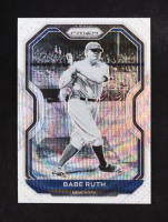 Babe Ruth 2021 Panini Prizm Prizms White Wave #182 at PristineAuction.com