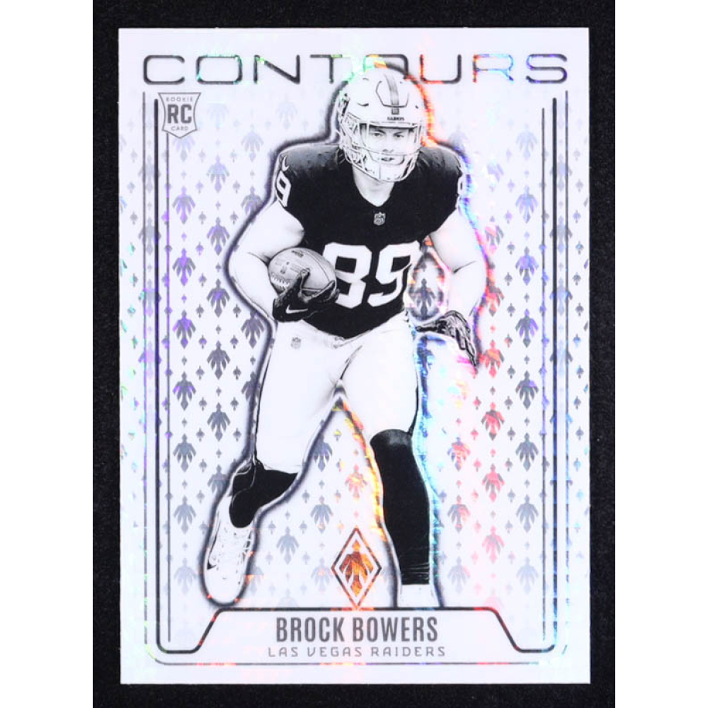Brock Bowers 2024 Panini Phoenix Contours #30 RC at PristineAuction.com