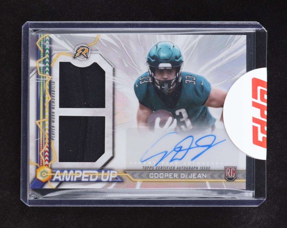 Cooper DeJean 2024 Topps Resurgence Amped Up Rookie Patch Autographs #AUCD EXCH RC