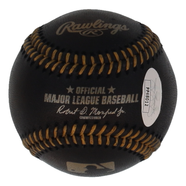 Kris Bryant & Adbert Alzolay Signed OML Black Leather Baseball (JSA) at PristineAuction.com Kris Bryant & Adbert Alzolay Signed OML Black Leather Baseball (JSA) at PristineAuction.com