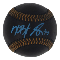 Adbert Alzolay Signed OML Black Leather Baseball (JSA) at PristineAuction.com