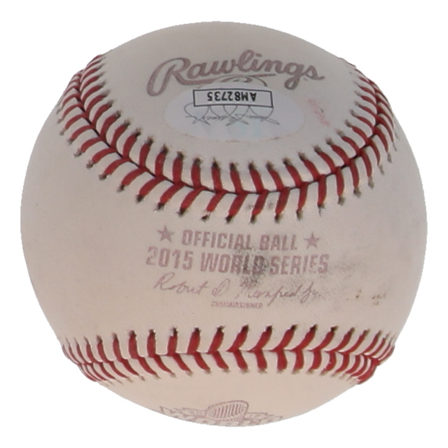 Edinson Volquez Signed 2015 World Series Logo Baseball (JSA) at PristineAuction.com Edinson Volquez Signed 2015 World Series Logo Baseball (JSA) at PristineAuction.com