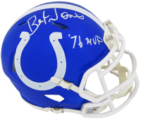 Bert Jones Signed Colts Flash Alternate Speed Mini Helmet Inscribed "76 MVP" (Schwartz) at PristineAuction.com