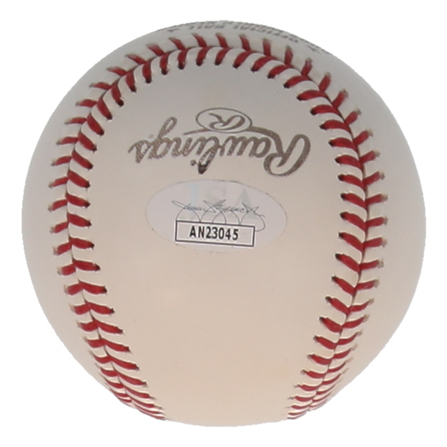 Juan Uribe Signed 2005 World Series Logo Baseball Inscribed "05 WSC" (JSA) at PristineAuction.com Juan Uribe Signed 2005 World Series Logo Baseball Inscribed "05 WSC" (JSA) at PristineAuction.com