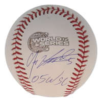 Juan Uribe Signed 2005 World Series Logo Baseball Inscribed "05 WSC" (JSA) at PristineAuction.com