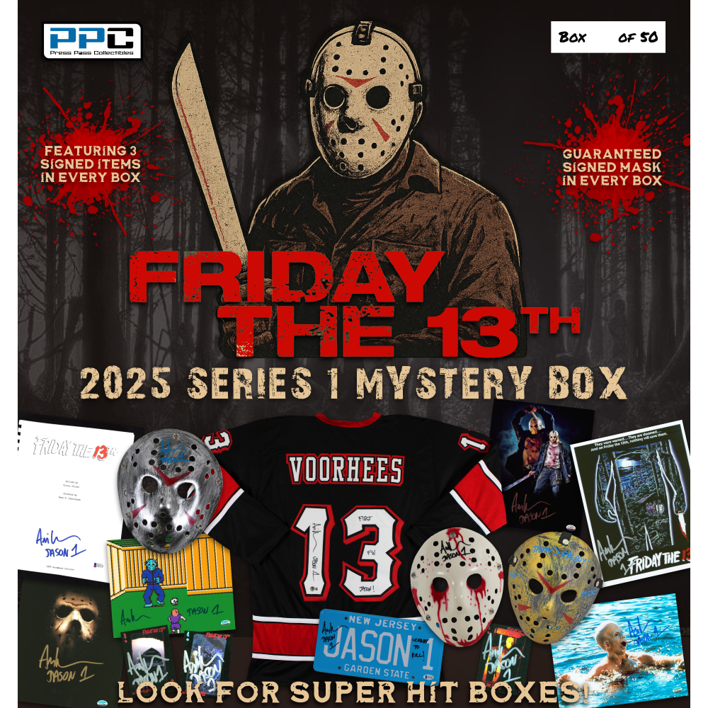 Press Pass Collectibles 2025 "Friday the 13th" Ari Lehman Mystery Box – Series 1 at PristineAuction.com