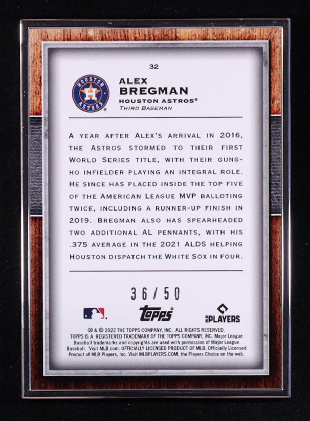 Alex Bregman 2022 Topps Transcendent #32 #36/50 at PristineAuction.com Alex Bregman 2022 Topps Transcendent #32 #36/50 at PristineAuction.com