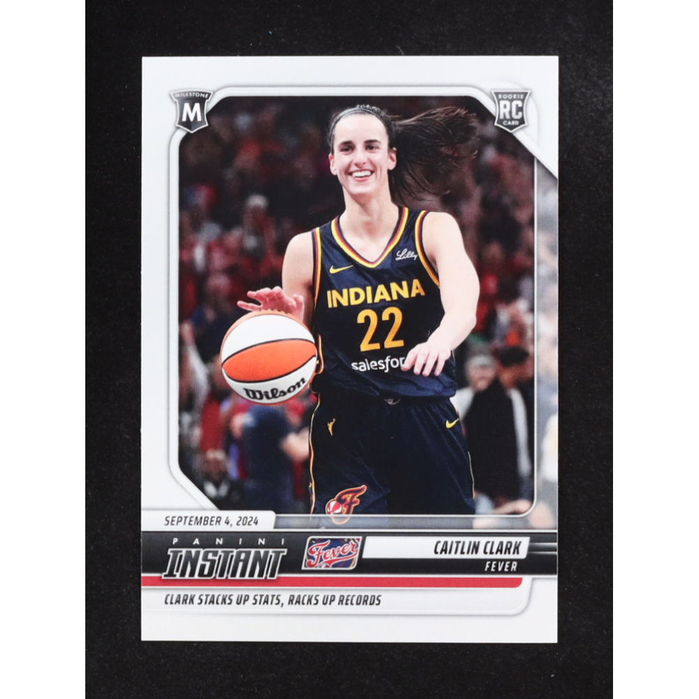 Caitlin Clark 2024 Panini Instant WNBA #198 RC at PristineAuction.com