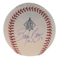 Bobby Abreu Signed OML 60th Anniversary Angels Logo Baseball Inscribed "30/30" (JSA) at PristineAuction.com