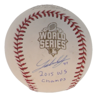 Johnny Cueto Signed 2015 World Series Logo Baseball Inscribed "2015 WS Champs" (Beckett) at PristineAuction.com